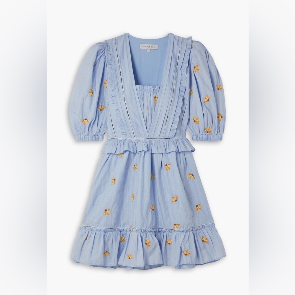 Lug Von Siga | floral embroidered mini dress